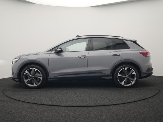 Audi Q4 e-tron 45 Quattro Edition 77 kWh 265pk Dealer O.H. | Panodak | Sonos Audio | Sfeerverlichting | Lederen Sportstoelen Verwarmd | Apple Carplay | Navigatie | DAB | 20"L.M |