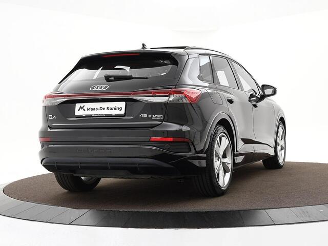Audi Q4 e-tron 45 265pk Quattro S Edition · SOH 93% · Panoramadak · Warmtepomp · Camera · Head-Up · Navigatie · Apple/Android Car Play · 20'' Inch ·
