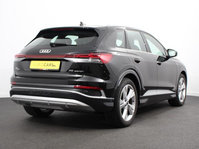 Audi Q4 e-tron 45 Advanced edition 82 kWh Climate control Adaptieve cruise control Parkeersensoren Keyless Verwarmde voorstoelen Lane assist LED Dodehoek assistent Navigatie Apple Carplay/ Android Auto