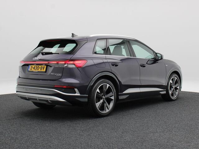 Audi Q4 e-tron 50 quattro Advanced edition 77 kWh 299 Pk | Stoelverwarming | Adaptive Cruise | CarPlay | Matrix LED | Camera | SONOS Audio | Warmtepomp | 20 Inch | 121.724 Km !!