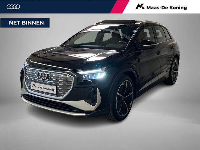 Audi Q4 e-tron 40 S Line 82Kwh 150kW/204PK S line Panoramadak · Trekhaak · Apple/Android Car Play · Stoelverwarming · Navigatie · Parkeersensoren