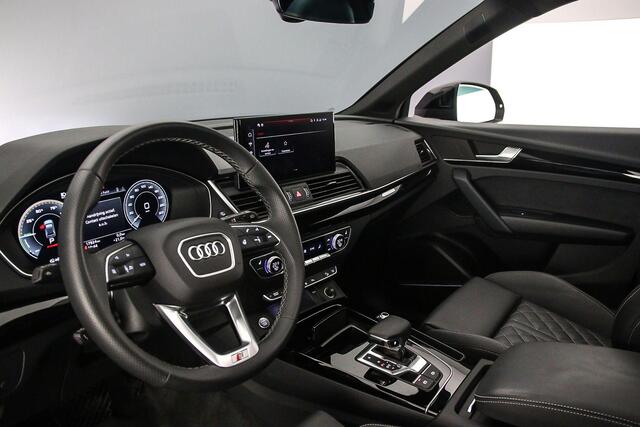 Audi Q5 Sportback 55 TFSI e S Edition Comp. | Pano | B&O | Tour | Trekhaak | Leder | Matrix | 20 inch | City | Parking | ACC | 360 Camera | Keyless |