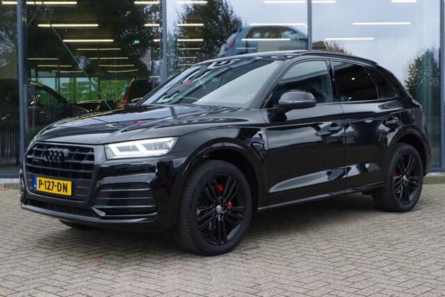 Audi Q5 2.0 TFSI 252 PK Quattro Sport S Line Black Edition, Trekhaak, Panoramadak, Leder-Alcantara, Camera