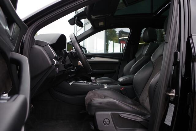 Audi Q5 2.0 TFSI 252 PK Quattro Sport S Line Black Edition, Trekhaak, Panoramadak, Leder-Alcantara, Camera
