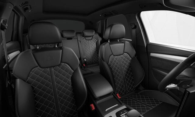 Audi Q5 50 TFSI e S Edition 299pk | Leder | Pano | 360Cam | Trekhaak | 20 inch | Tour/City/Parking Pack | HomeLink | Optiek Zwart | S Line | Keyless | Parkeerassist | Navi | CarPlay |