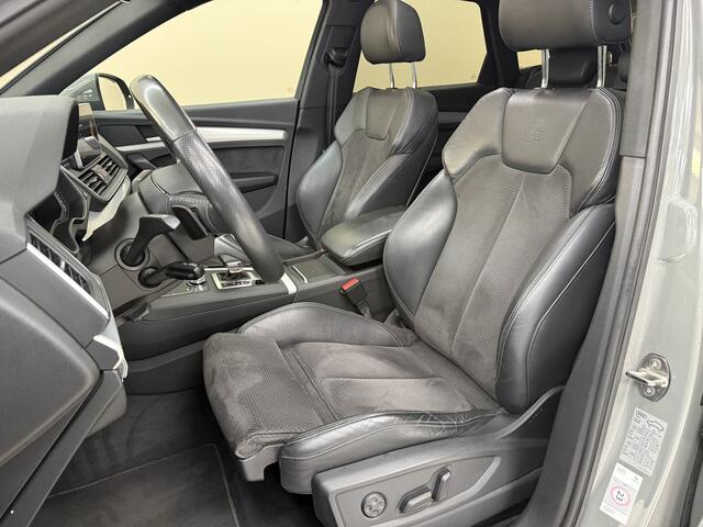 Audi Q5 55 TFSI e quattro Competition, 300Pk, 2019, Dealer onderhouden, Panoramadak, Cruise control, Climate control, Nardo grijs, Sportstoelen, Digitale tellers, Elektrische stoelen, Navigatie, Getinte ruiten,