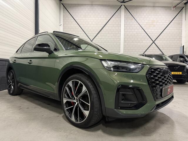 Audi Q5 Sportback 55 TFSI e S-Line 367PK DISTRIKTGRUN/PANO/LUCHTVERING/360CAMERA/LEER-SPORT/STANDKACHEL/21"AUDI-SPORT/BLACK-OPTIC/VOLLEDIG AUDI DEALER HISTORIE