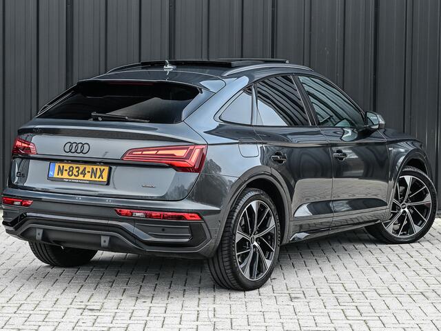 Audi Q5 Sportback 50 TFSI e S edition · Adaptive Cruise · Memory Seats · Bang & Olufsen Sound · Stoelverwarming · Leder · Keyless · Panoramadak · 360 Camera · EL. Trekhaak