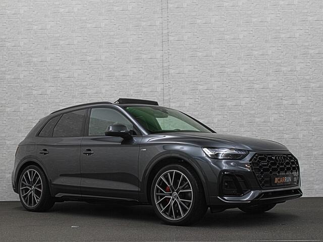 Audi Q5 300pk Hybrid S-Line | Luchtvering | Panorama | ACC | B&O Sound | Massage | Trekhaak | Matrix-LED | Head-Up | Sfeerverlichting | Leder | ISO-Glas | 3-Zone Clima | Standkachel | Bekerhouder Koeling/Verwarming | Stoelverwarming V+A | Zwarte Hemel | Carplay |