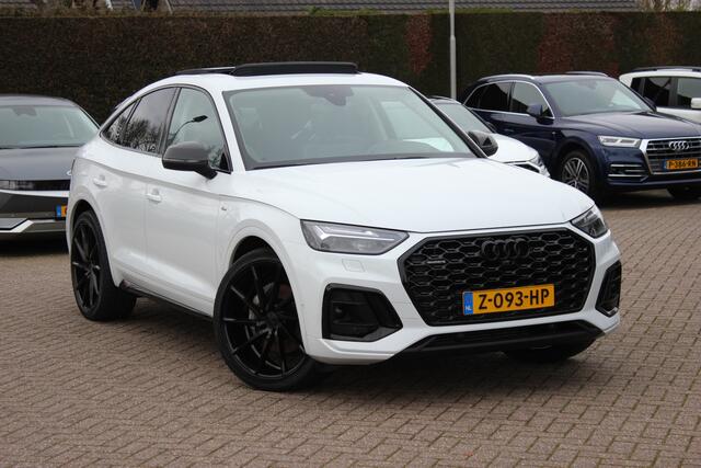 Audi Q5 Sportback 55 TFSI e S edition Competition / Trekhaak / Panoramadak / 360Camera / Head-up / Luchtvering / 21'' Vossen / Keyless / B&O / Elektr. stoelen / Stoelverwarming / Dodehoek / DAB / ACC