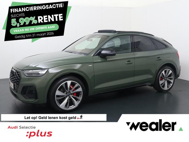 Audi Q5 Sportback 55 TFSI e S edition Competition | 367 PK | SoH 95% | Trekhaak | Panoramadak | Luchtvering | Head-up display | Matrix LED koplampen | 21" LM velgen | B&O premium sound | S line |