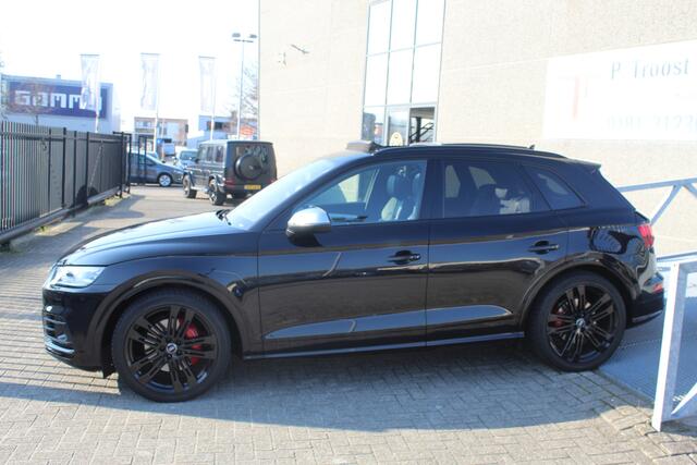 Audi Q5 3.0 TFSI SQ5 Quattro Dealeronderhouden/Panoramadak/Head-up display/Digital dashboard/Adaptieve cruise control/Adaptief onderstel/Sfeerverlichting/Achteruitrijcamera/Dodehoeksdetectie/Climate control/Stoelverwarming voor+achter/Stoelverkoeling voor/Navigat
