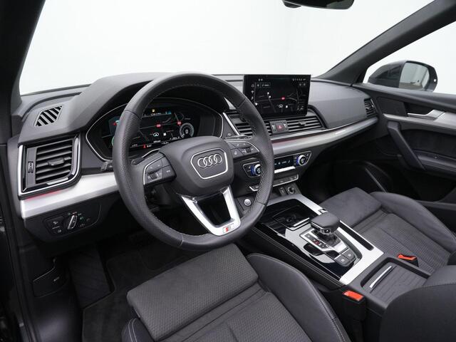 Audi Q5 50 TFSI e 299 pk S-Line | Panoramadak | Trekhaak | Leder/alcantara | Achteruitrijcamera | Stoelverwarming | Adaptive Cruise