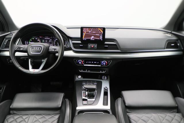 Audi Q5 55 TFSI e Quattro Plug-in Hybrid Competition S-Line Leer, Panoramadak, Cruise, Apple Carplay, Bluetooth, LED, Trekhaak, 21"