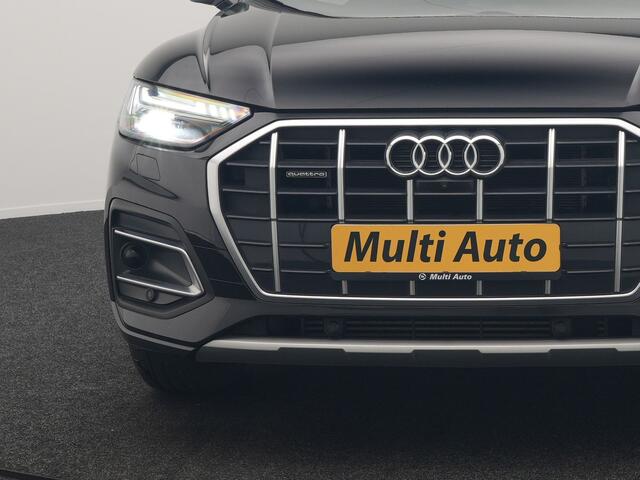 Audi Q5 50 TFSI e S Line FACELIFT PHEV 300pk Dealer O.H. | Luchtvering | Adaptive Cruise | Matrix Led | 360 Camera | Sportstoelen Verwarmd | Sfeerverlichting | Blis | Park Assist | Navigatie | DAB | Standkachel | Plug In Hybrid |