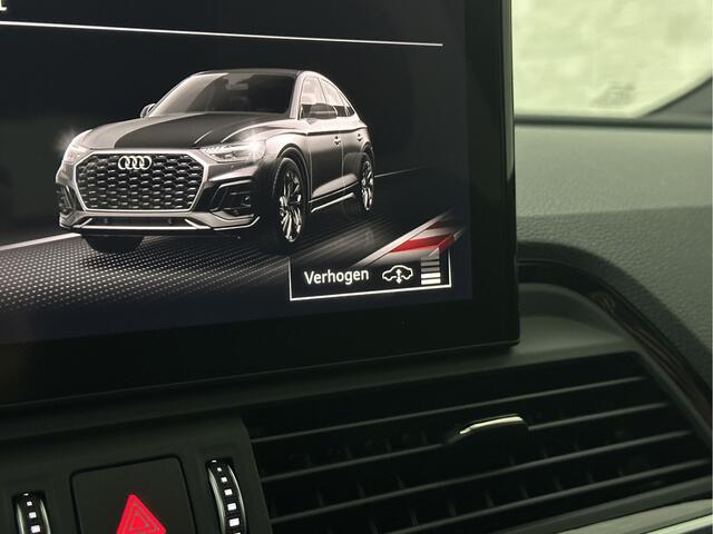 Audi Q5 Sportback S-Line | Luchtvering | Panorama | Carbon | Head-Up | Trekhaak | Keyless-Entry | Leder | Matrix-LED | Black-Optic | Standkachel | Virtual-Cockpit | Carplay | Getint Glas | Stoelverwarming | Zwarte Hemel | Draadloos Laden |