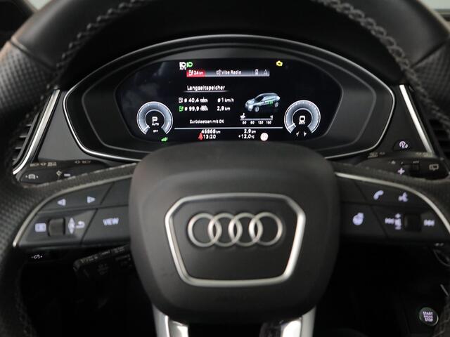 Audi Q5 Sportback 55 TFSI e S edition Competition 367pk | Panoramadak | Verlengde garantie | Navigatie | Parkeersensoren (Park assist) | Rondomzicht camera | Lederen bekleding | S-Line |