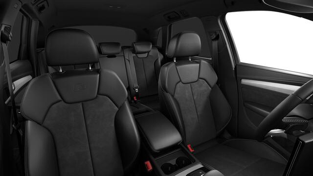 Audi Q5 50 TFSI e S edition Trekhaak - Privacy glas - Interieurvoorverwarming - Audi soundsystem - Achterbank plus - Sportstoelen vóór - Lendensteunen vóór, elektrisch verstelbaar - Cruise control - Achteruitrijcamera -