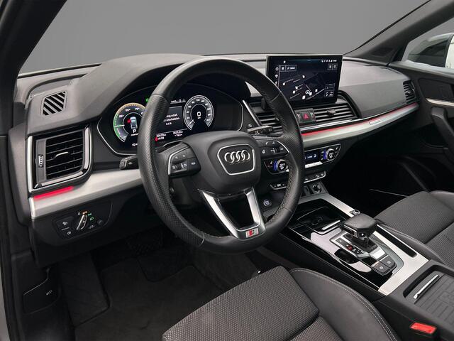 Audi Q5 Sportback 50 TFSI e 300PK quattro S edition | Luchtvering | B&O | 21-Inch | Trekhaak | Zwart-Optiek | Matrix | Tour-Pack | Stoel/stuur-verwarming |