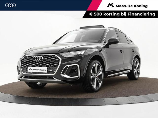 Audi Q5 Sportback 50 TFSIe 299pk S-tronic S edition · Camera · Panoramadak · Apple/Android Car Play · Navigatie · Elek. Achterklep · Stoelverwarming ·
