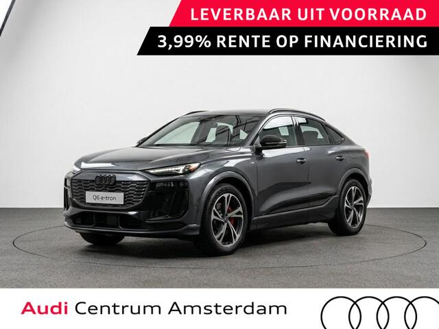 Audi Q6 Sportback e-tron S edition 83Kwh 252 pk | Adaptive air suspension | Glazen panoramadak | Stoelverwarming voorin en achterin | Stuurverwarming |