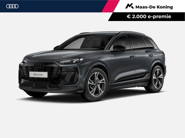 Audi Q6 e-tron S edition 83 kWh 252 PK · Trekhaak elek. wegklapbaar · Exterieurpakket zwart · Tech plus