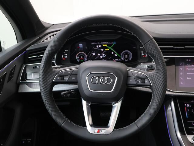 Audi Q7 60 TFSI e quattro Pro Line S Competition | 490 PK | SoH 98% | Trekhaak | Panoramadak | Audi laserlicht LED koplampen | Luxe lederen bekleding | Head- up display | B&O premium soundsystem |