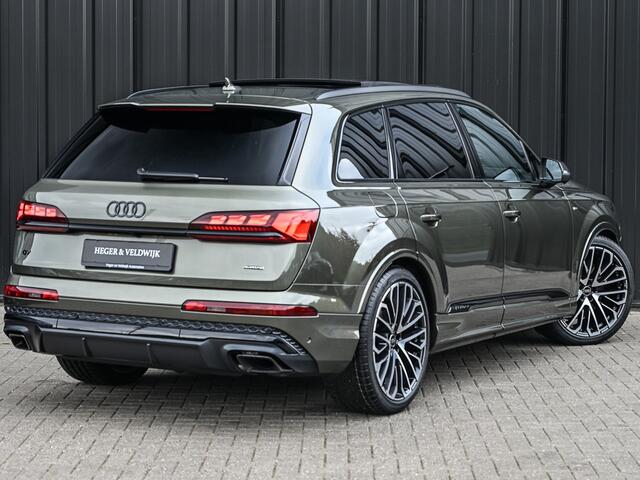 Audi Q7 60 TFSI e QUATTRO PRO LINE S COMPETITION | S-SEATS | B&O SOUND | KEYLESS | VIRTUAL COCKPIT | HEAD-UP | ALCANTARA | STOELMASSAGE | ADAPTIVE CRUISE | STOELVENTILATIE EN -VERWARMING | 4-WIEL STURING | OLED | PANORAMADAK | AMBIANCE VERLICHTING | EL. TREKHAAK