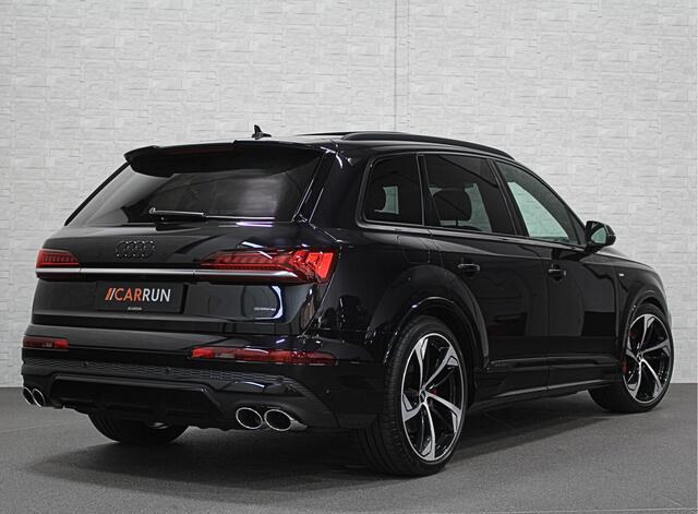 Audi Q7 55 TFSI e S-Line | Panorama | Leder | Luchtvering | LED-Matrix | Keyless-Go | Memory | Stoelverwarming V+A | Camera | Virtual-Cockpit | 3-Zone Clima | Draadloos Laden | Standkachel | Getint Glas |