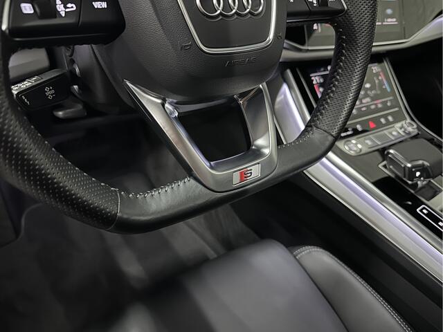 Audi Q7 55 TFSI e S-Line | Panorama | Leder | Luchtvering | LED-Matrix | Keyless-Go | Memory | Stoelverwarming V+A | Camera | Virtual-Cockpit | 3-Zone Clima | Draadloos Laden | Standkachel | Getint Glas |