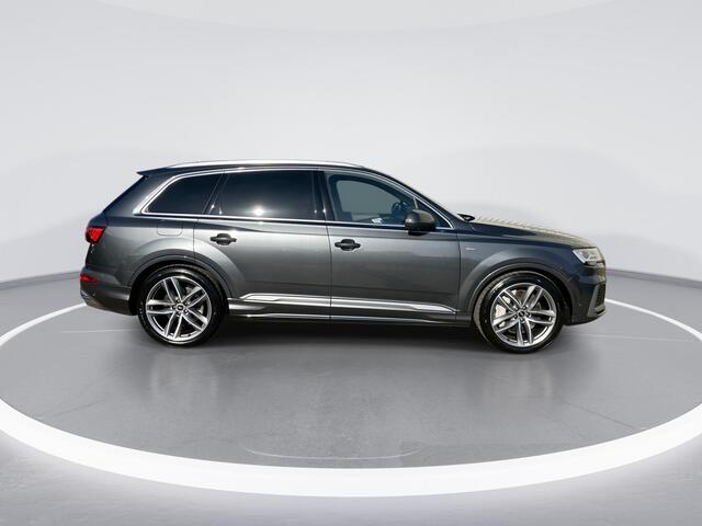 Audi Q7 55 TFSIe 280kW/381PK quattro S Line · Panoramadak · Trekhaak · Luchtvering · 360gr camera · Dodehoeksensor · 21'' · Servosluiting · Adaptive Cruise Control ·