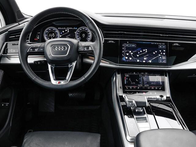 Audi Q7 55 TFSIe 394pk Tiptronic Quattro Pro Line S · Panoramadak · Luchtvering · Wegklapbare Trekhaak · Leder · Bang & Olfusen · Massage · Stoelventilatie · 360 Camera · Alarmklasse 3+5 · 22'' Inch · Garantie t/m 06-01-2029 of 100.000km