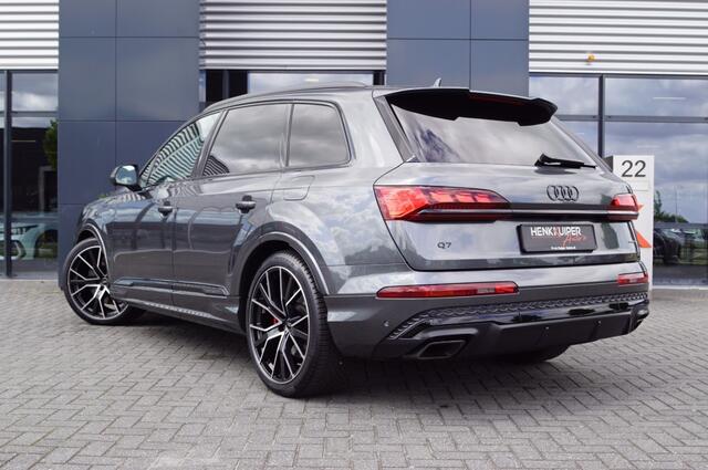 Audi Q7 60 TFSi S Competition 490pk/ Panodak/ Sportstoelen leer ruitmotief/ Trekhaak wegklapb./Luchtvering/Head-up/4-wielbest/soft close