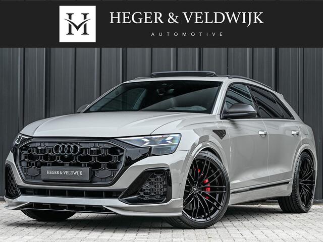 Audi Q8 60 TFSI e QUATTRO ABT AERO COMPETITION | CARBON | B&O SOUND SYSTEM | STOELMASSAGE | HEAD-UP | 4 WIEL BESTURING | ALCANTARA HEMEL | OLED ACHTERLICHTEN | PANORAMADAK | STOELVERWARMING EN -VERKOELING | 360 CAMERA | EL. TREKHAAK
