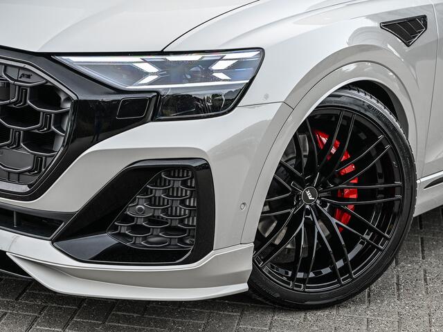 Audi Q8 60 TFSI e QUATTRO ABT AERO COMPETITION | CARBON | B&O SOUND SYSTEM | STOELMASSAGE | HEAD-UP | 4 WIEL BESTURING | ALCANTARA HEMEL | OLED ACHTERLICHTEN | PANORAMADAK | STOELVERWARMING EN -VERKOELING | 360 CAMERA | EL. TREKHAAK