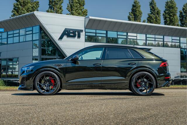 Audi Q8 60 TFSI e 557pk quattro ABT Aero Competition | Audi exclusive Dark Olive Green | Advanced onderstel | Panoramadak | S sportstoelen | B&O | Keyless | Uitgebreid leder pakket | Alcantara hemel | Carbon spiegels | Carbon interieur | ABT Power S | ABT IR23 v