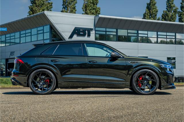 Audi Q8 60 TFSI e 557pk quattro ABT Aero Competition | Audi exclusive Dark Olive Green | Advanced onderstel | Panoramadak | S sportstoelen | B&O | Keyless | Uitgebreid leder pakket | Alcantara hemel | Carbon spiegels | Carbon interieur | ABT Power S | ABT IR23 v
