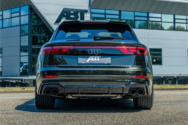 Audi Q8 60 TFSI e 557pk quattro ABT Aero Competition | Audi exclusive Dark Olive Green | Advanced onderstel | Panoramadak | S sportstoelen | B&O | Keyless | Uitgebreid leder pakket | Alcantara hemel | Carbon spiegels | Carbon interieur | ABT Power S | ABT IR23 v