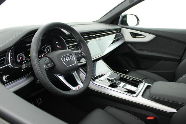 Audi Q8 55 TFSI e 394pk quattro Pro Line S Trekhaak 360Camera Panoramadak Leder Head-Up B&O Memory Laser Led Luchtvering Keyless