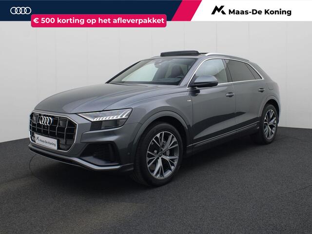 Audi Q8 55 TFSIe 280kW/381PK quattro S Line · Panoramadak · Luchtvering · Trekhaak · Garantie tot november 2025 of 60000km
