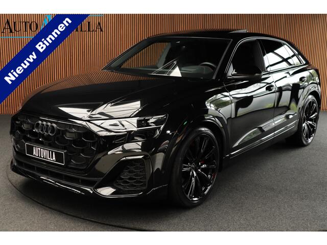 Audi Q8 60 TFSI e quattro Pro Line S Competition 360 ° HUD B&O Panodak ACC Leer 23'' LM velgen Memory seats Carbon Climate voor en achter PDC Elektr. uitklapbare trekhaak Stoelverwarming voor & achter Niveauregeling (NIEUW!) Fabrieksgarant