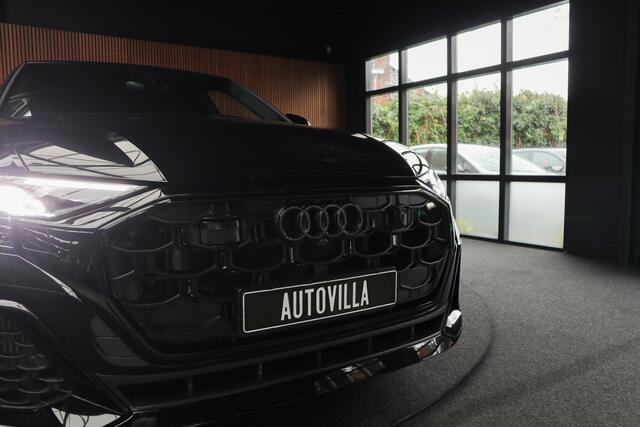 Audi Q8 60 TFSI e quattro Pro Line S Competition 360 ° HUD B&O Panodak ACC Leer 23'' LM velgen Memory seats Carbon Climate voor en achter PDC Elektr. uitklapbare trekhaak Stoelverwarming voor & achter Niveauregeling (NIEUW!) Fabrieksgarant