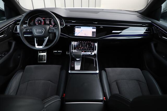 Audi Q8 55 TFSI quattro Pro Line S | 340PK | Luchtvering | Achterasbesturing | Head-up | Memory | B&O | Sfeerverlichting | Keyless-go | Stuurwielverw. | Standkachel | 2019.