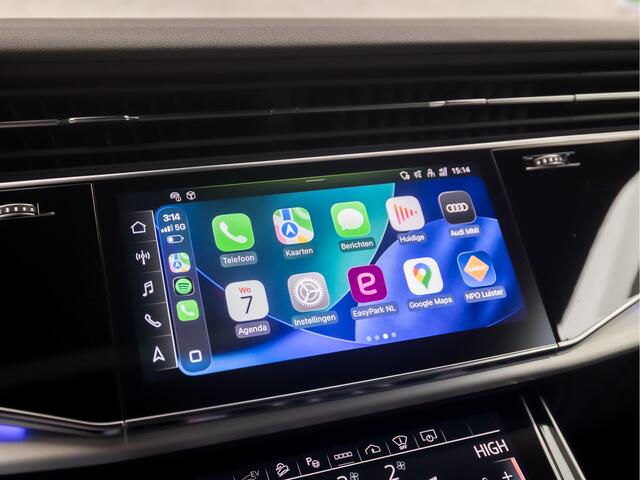 Audi Q8 55 TFSI e quattro S-Line Sport 381Pk Automaat (PANORAMADAK, LUCHTVERING, HEAD-UP DISPLAY, BANG&OLUFSEN, 360 CAMERA, STOELVERWARMING ACHTER, KEYLESS, MATRIX LED, NIEUWSTAAT)