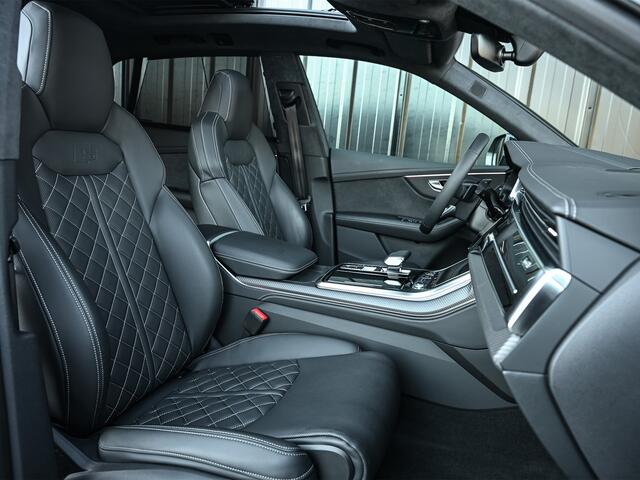 Audi Q8 60 TFSI e quattro Pro Line S 490pk Competition | Nardo Grey Exclusive | B&O Sound | Panoramadak | Soft-Close | Ambiance Interieur | S-Seats | 360 Camera | Adaptive Cruise | Trekhaak