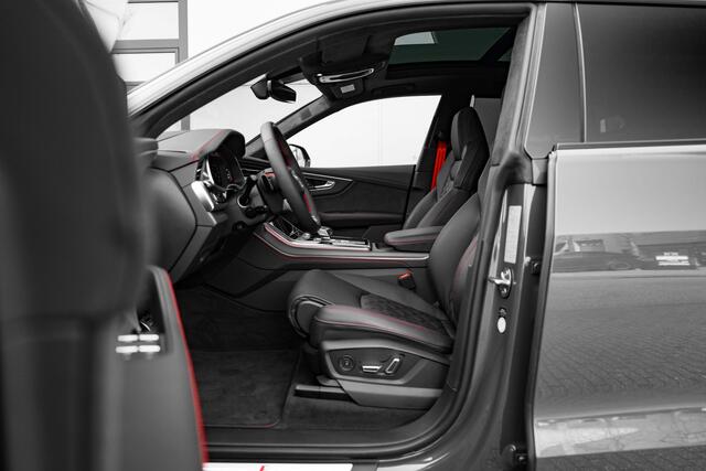 Audi Q8 60 TFSI e quattro Pro Line S Competition | Audi Exclusive Nano grey | Advanced onderstel | Stoelventilatie + massagefunctie | Uitgebreid lederpakket | Carbon | Head up | B&O | Servosluiting