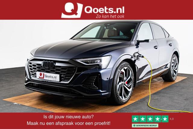 Audi Q8 Sportback e-tron 55 quattro S Edition 115 kWh Trekhaak - Panoramadak - Comfortstoelen - Stoelventilatie/Massage - Servosluiting - B&O - Head up - Parkeerassistent - Privacy glas - Optiekpakket zwart -