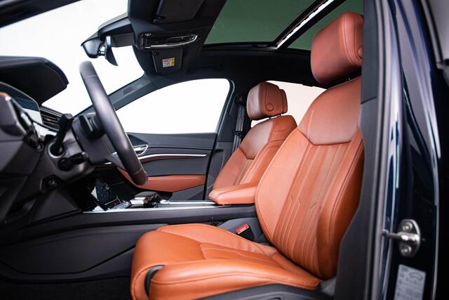 Audi Q8 Sportback e-tron 55 quattro S Edition 115 kWh Trekhaak - Panoramadak - Comfortstoelen - Stoelventilatie/Massage - Servosluiting - B&O - Head up - Parkeerassistent - Privacy glas - Optiekpakket zwart -