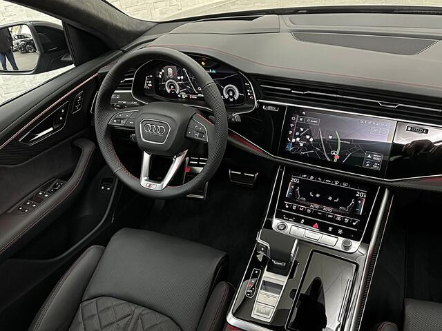 Audi Q8 60e 490pk Competition RS-Stoelen | OLED | Laser | SQ8 Uitgevoerd | Massage | Ventilatie | Valcona Leder+ Pakket | B&O Sound | 4WS Achteras Besturing | 23'' | Alcantara hemel | Head-Up | Soft-Close | Panodak | 2x Memory | Trekhaak | Keyless-Entry | Luchtve