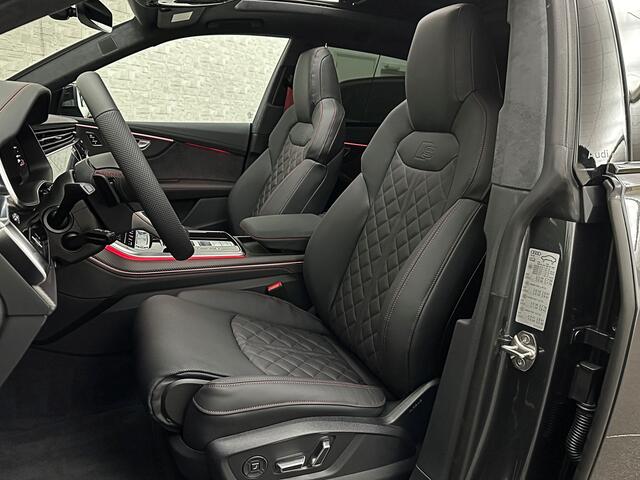 Audi Q8 60e 490pk Competition RS-Stoelen | OLED | Laser | SQ8 Uitgevoerd | Massage | Ventilatie | Valcona Leder+ Pakket | B&O Sound | 4WS Achteras Besturing | 23'' | Alcantara hemel | Head-Up | Soft-Close | Panodak | 2x Memory | Trekhaak | Keyless-Entry | Luchtve
